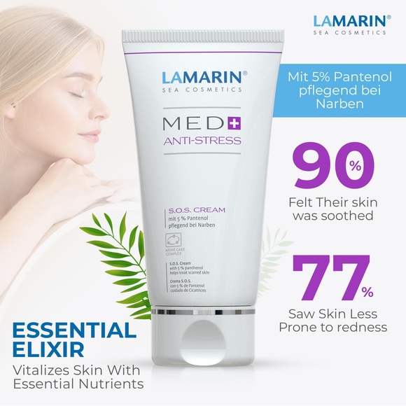 Cream for Skin Soothing, Rejuvenating, Shea Butter & Panthenol, Made in Germany - Picture 2 of 9